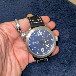 Invicta watch, blue face